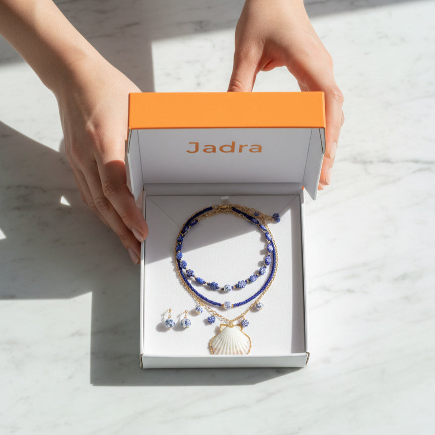 Ocean Blue Necklace + FREE Earrings – Limited Edition