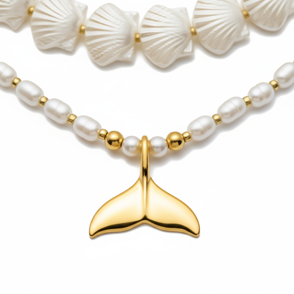 Set Nácar Marfil – Necklace with Matching Earrings free