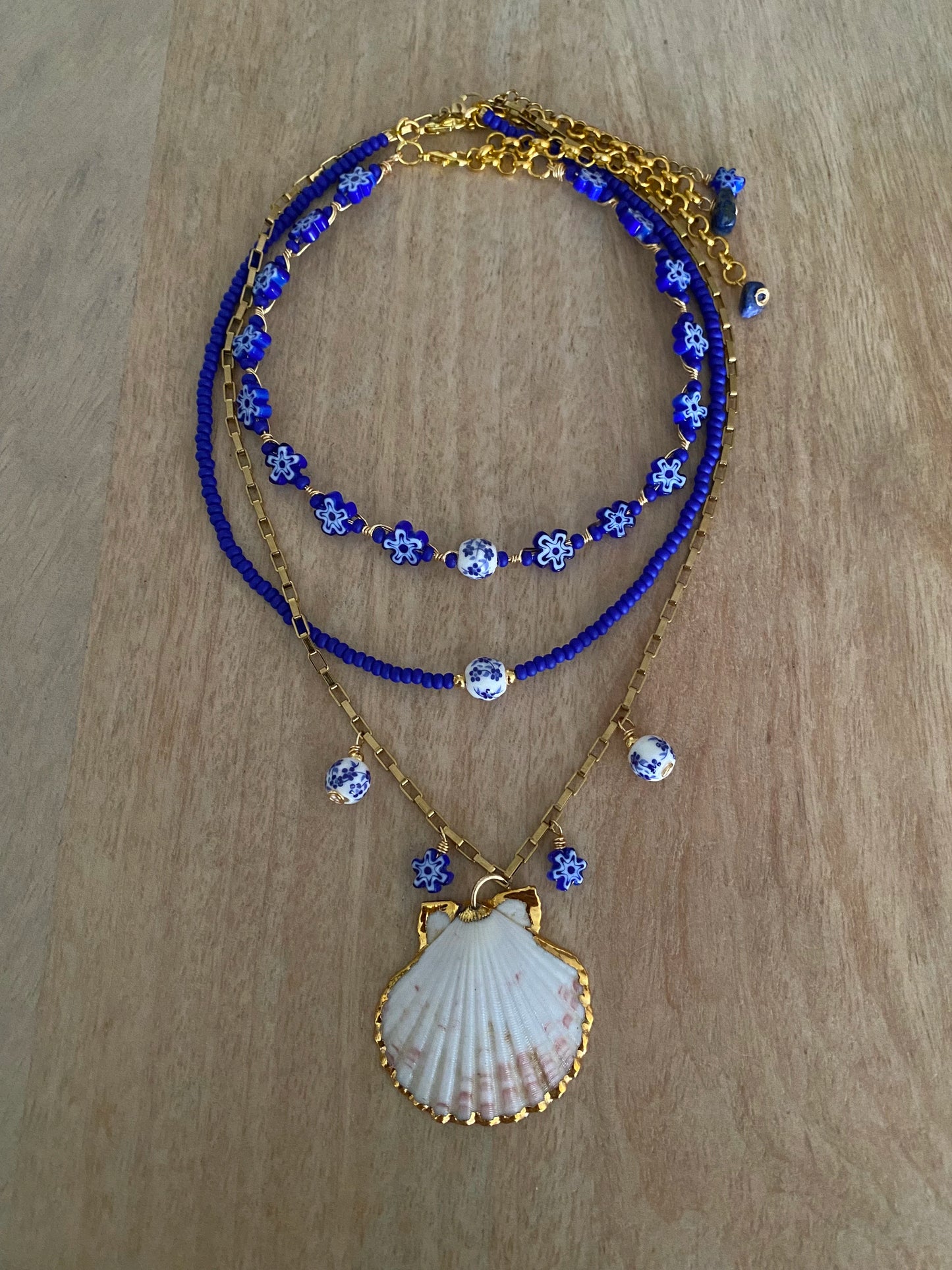 Ocean Blue Necklace + FREE Earrings – Limited Edition