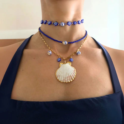 Ocean Blue Necklace + FREE Earrings – Limited Edition