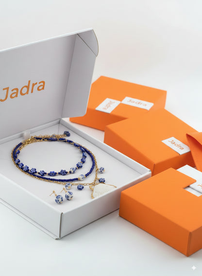 Ocean Blue Necklace + FREE Earrings – Limited Edition