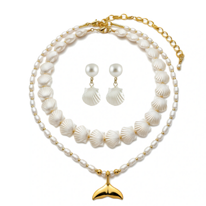 Set Nácar Marfil – Necklace with Matching Earrings free