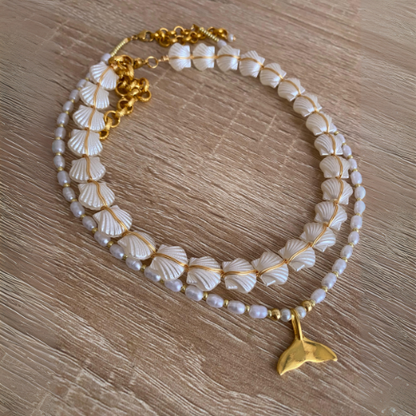 Set Nácar Marfil – Necklace with Matching Earrings free